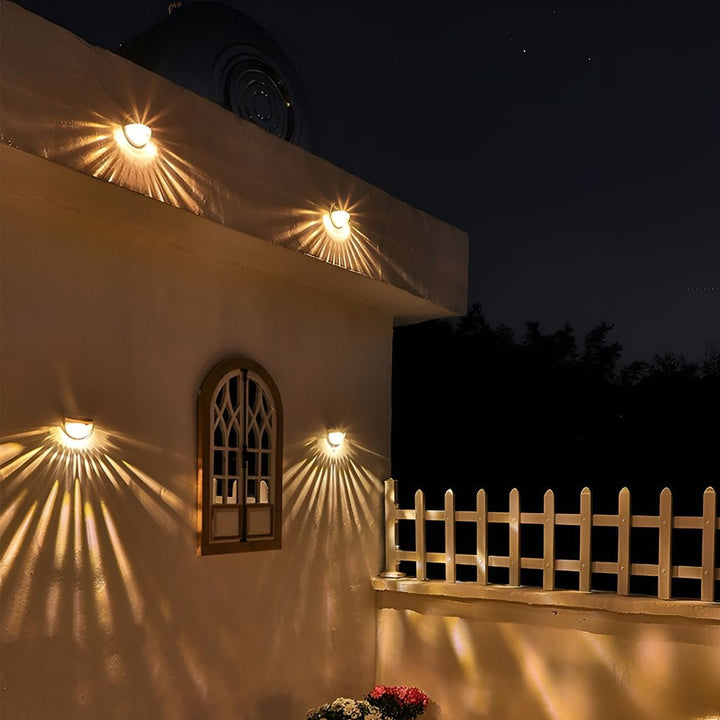 4 Pcs Solar Stair Lights Outdoor Step Lights LED Garden Lights Wall Mounted Lights | Kalsten