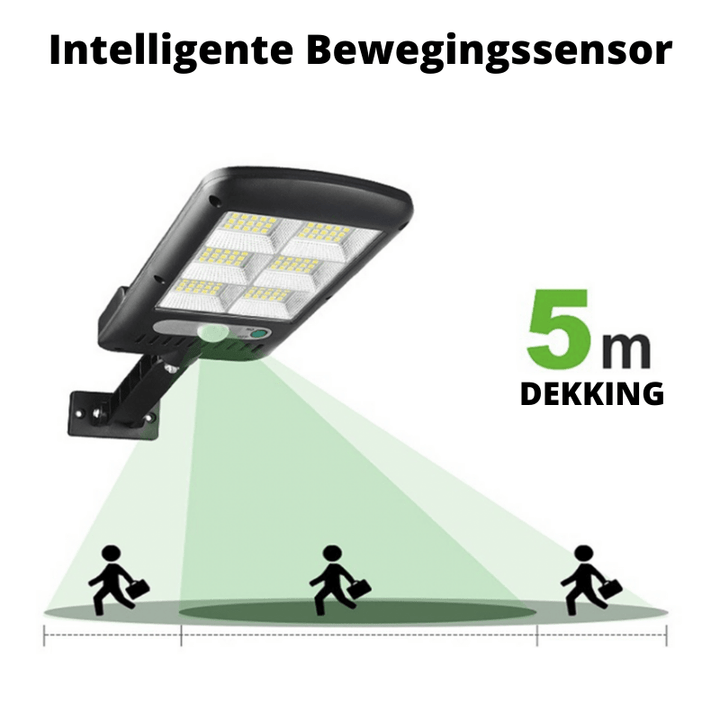 Kalsten | SolarBright Motion Sensor Garden Lamp – Wireless IP65 Outdoor LED Light with Remote Control & 6000K Cool White Illumination