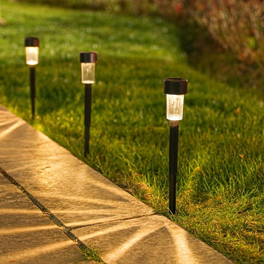 LED solar cell lamps on spikes - Black 10 pcs. | Kalsten