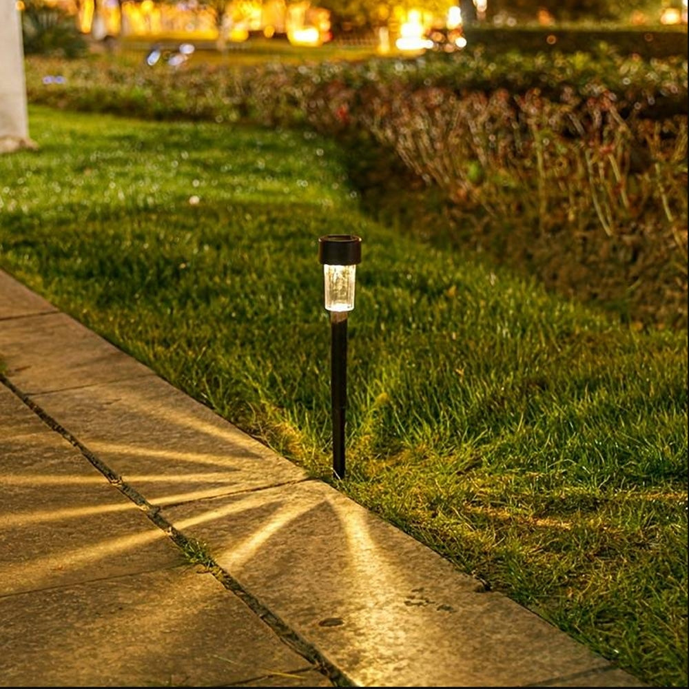 LED solar cell lamps on spikes - Black 10 pcs. | Kalsten