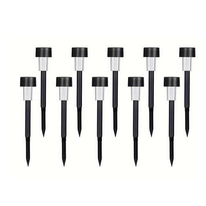 LED solar cell lamps on spikes - Black 10 pcs. | Kalsten