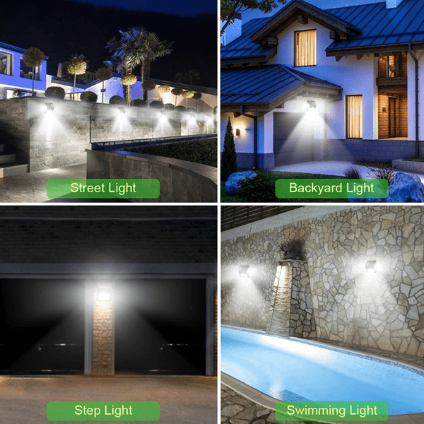 Motion Sensor Solar Powered 100 Led Lights | Kalsten