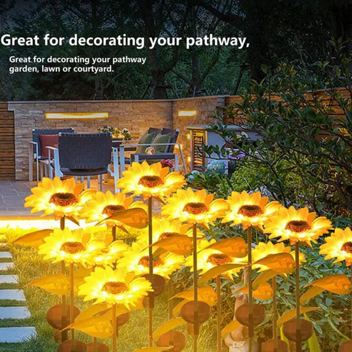Solar-Sunflower-Garden-Lamp 80 cm | Kalsten