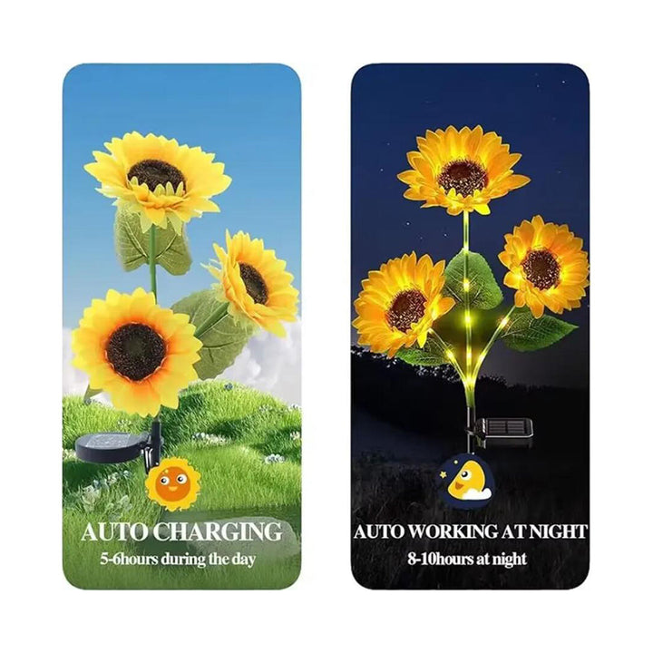 Solar-Sunflower-Garden-Lamp 80 cm | Kalsten