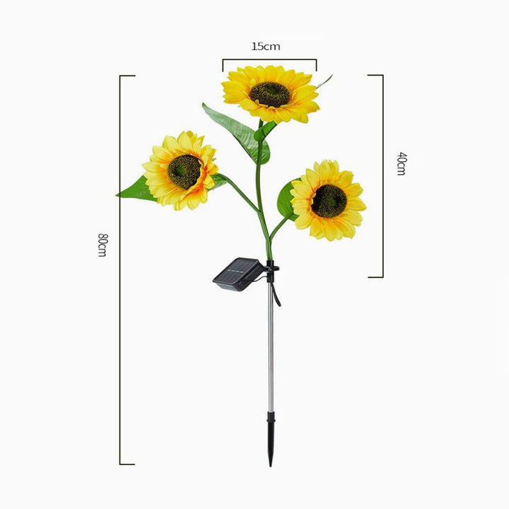 Solar-Sunflower-Garden-Lamp 80 cm | Kalsten