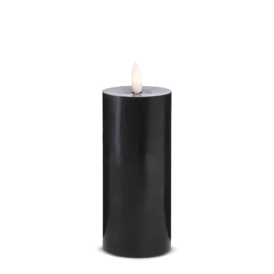 LED Candle (1 piece) with realistic 3D flame 5 x 15 cm | Kalsten