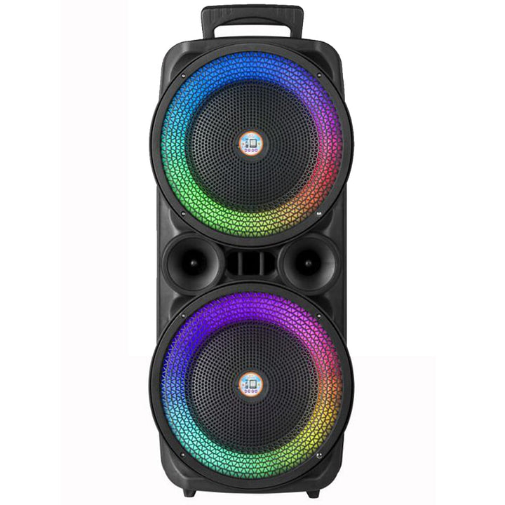 Soundbox 2 x 8" - LED lighting, microphone and remote control | Kalsten