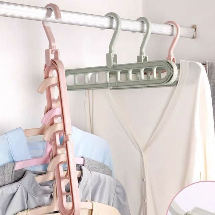Clothes hanger organizer space-saving rack 2-piece set | Kalsten