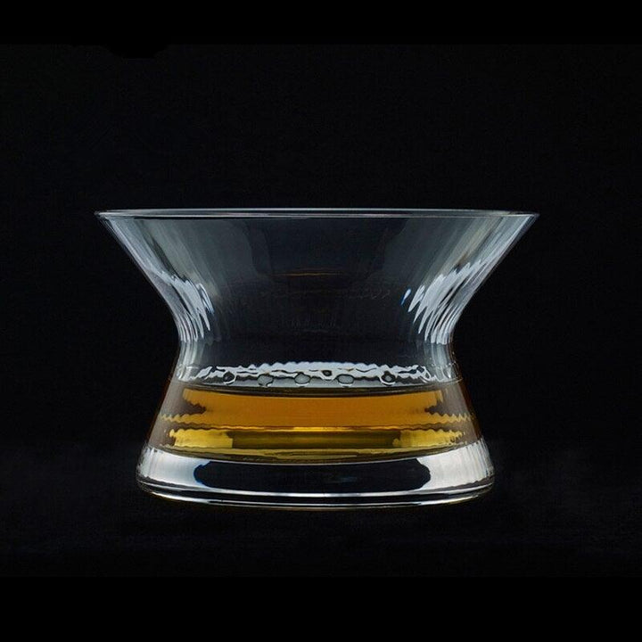 Kalsten | Rotating Mirror Glass - Rotating Whiskey Drinking Glass