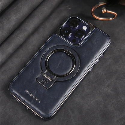 🎁Luxurious Leather Case with Invisible Stand for iPhone🎁