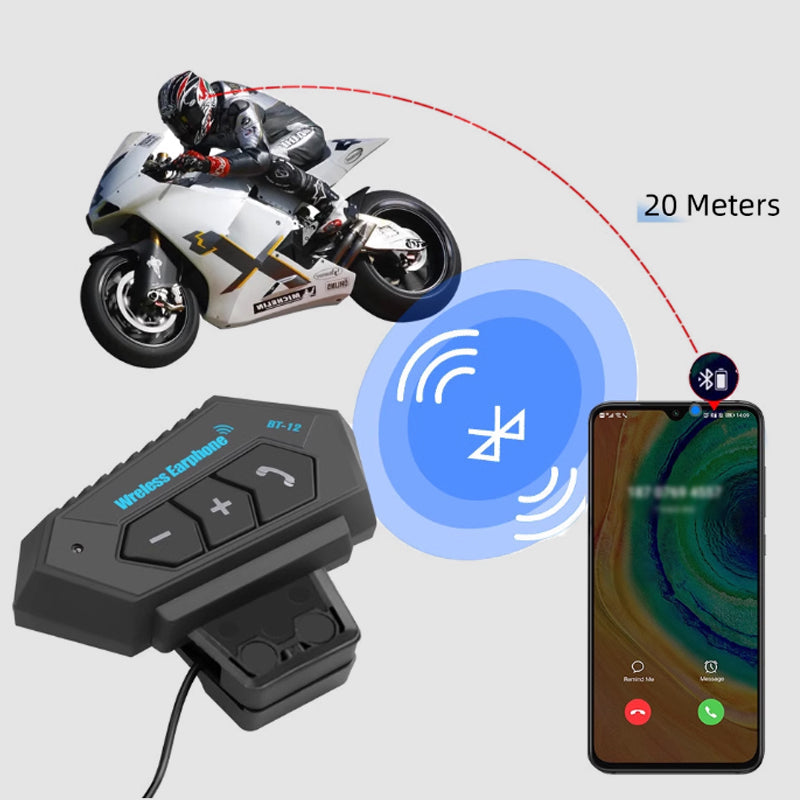 Karnz | BT12 Motorcycle Helmet Bluetooth Headset
