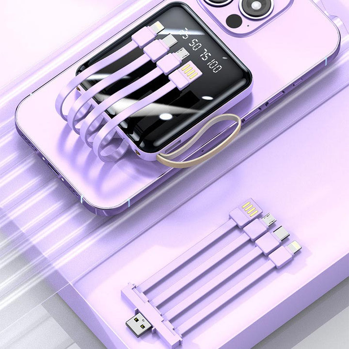 Kalsten | Fast Charge 20000mAh Mini Powerbank with Integrated Cables
