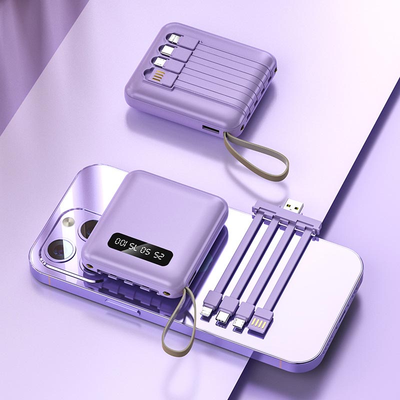 Kalsten | Fast Charge 20000mAh Mini Powerbank with Integrated Cables