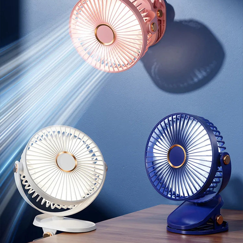 Rechargeable Clip-On Hanging Desk Air Conditioning Fan | Kalsten