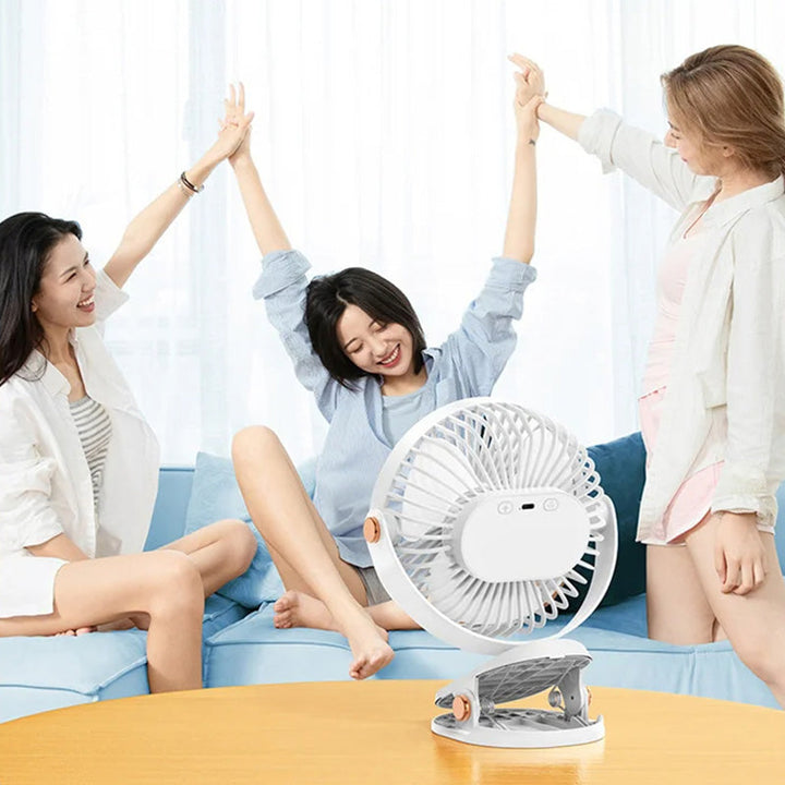 Rechargeable Clip-On Hanging Desk Air Conditioning Fan | Kalsten