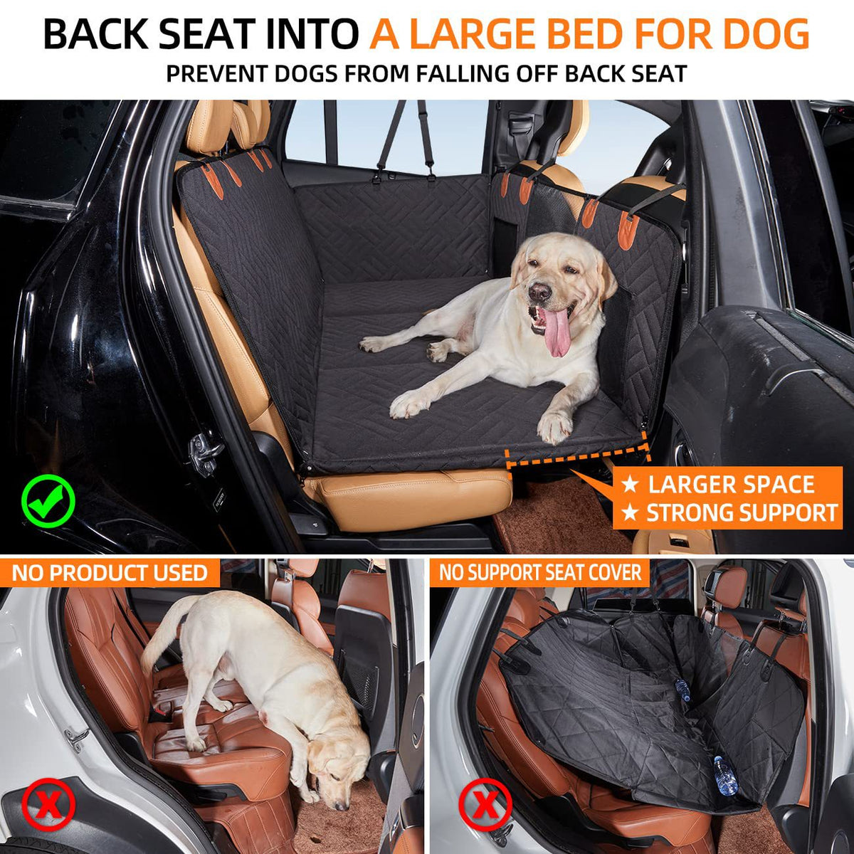 Skanto | Car Seat Extender with Hard Bottom