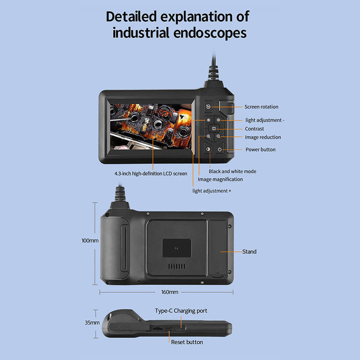 ScopeLite HD – Portable Inspection Camera with Screen and 8m Cable | Kalsten