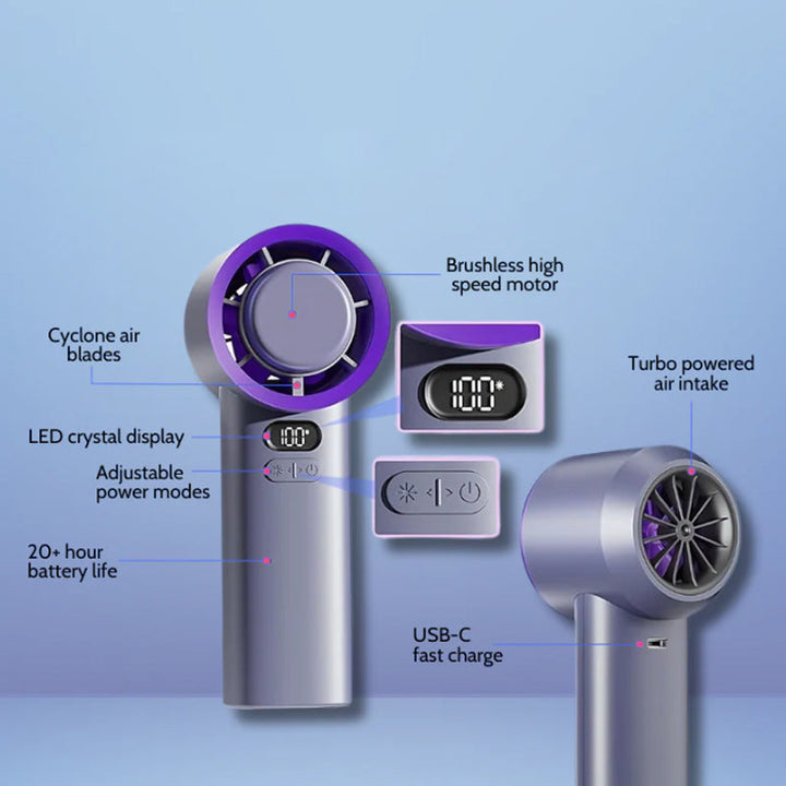 Portable Handheld Cyclone Fan | Kalsten