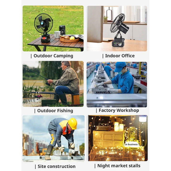 Rechargeable Portable Outdoor Wireless Camping Fan | Kalsten