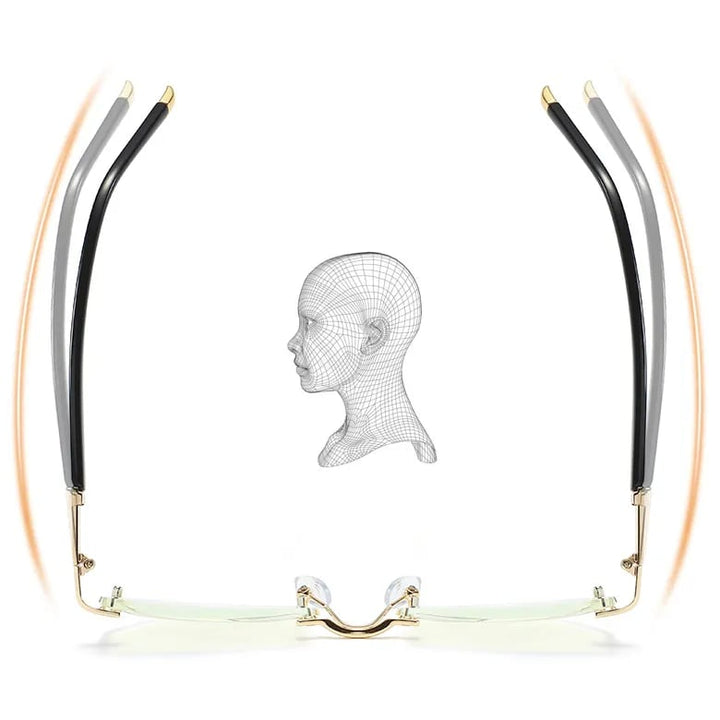 Kalsten | High Hardness Anti-Blue Progressive Distance and Near Range Dual-Use Reading Glasses