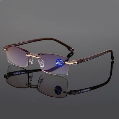 Brehn | High Hardness Anti-Blue Progressive Far and Near Range Dual-Use Reading Glasses