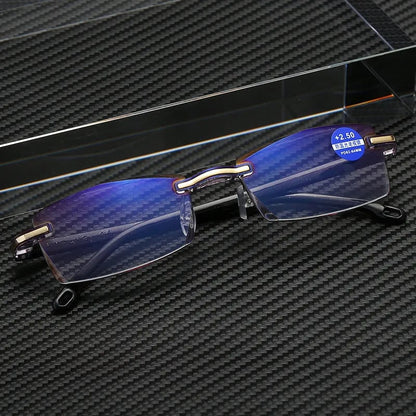 Brehn | High Hardness Anti-Blue Progressive Far and Near Range Dual-Use Reading Glasses