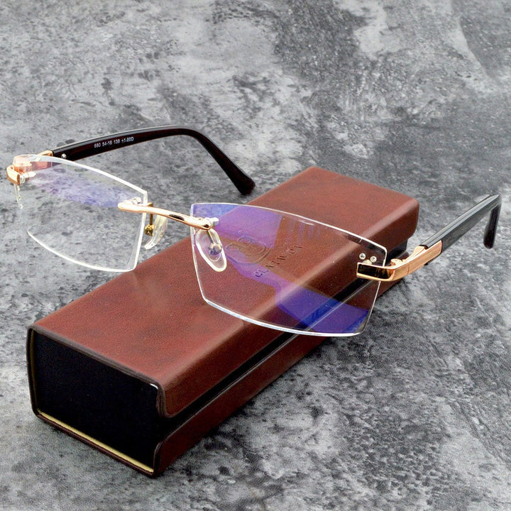Kalsten | Viselio Intelligent Reading Glasses with Progressive Lenses | Ultralight & Blue Light Filter | For Near & Distant Vision | Titanium Frame TR90