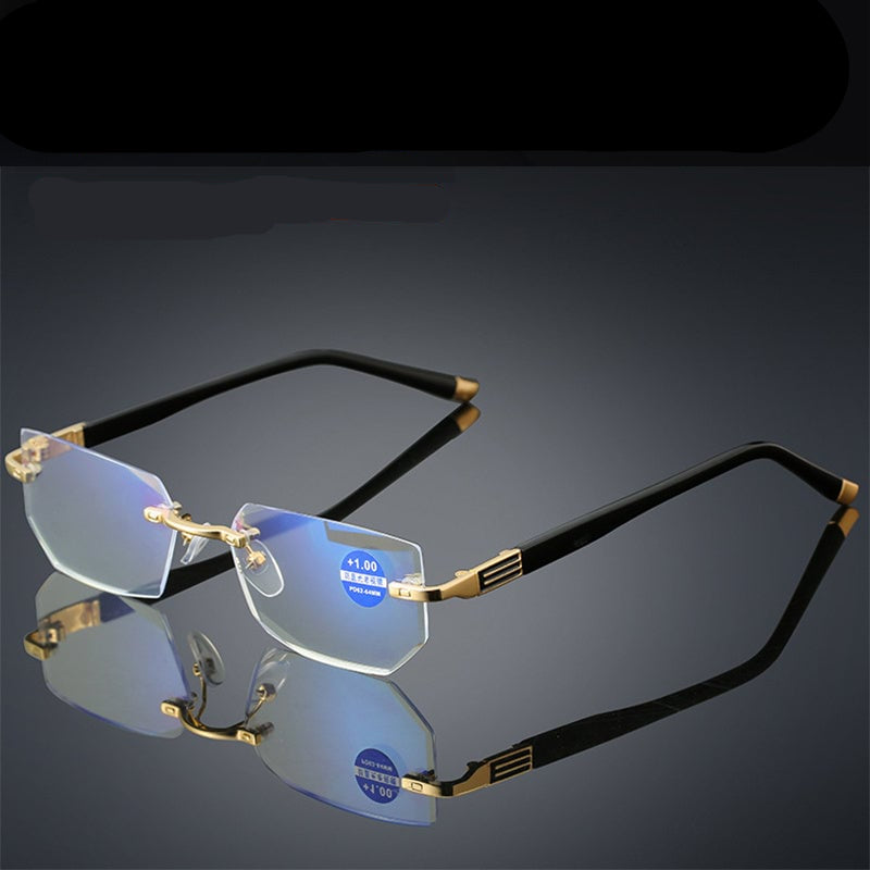 Kalsten | Viselio Intelligent Reading Glasses with Progressive Lenses | Ultralight & Blue Light Filter | For Near & Distant Vision | Titanium Frame TR90