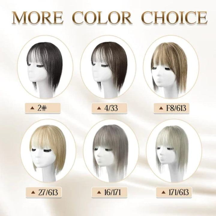 Kalsten | Natural Hairpiece with Bangs for Women