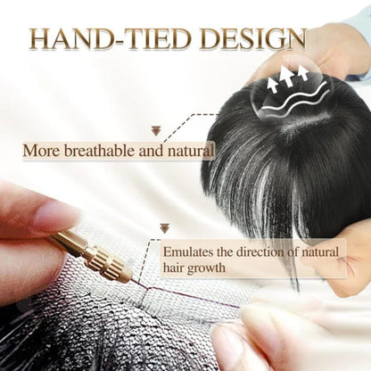 Skanto | Natural Hair Piece with Bangs for Women