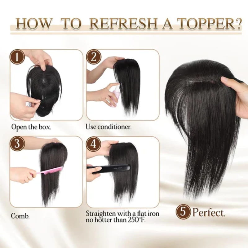 Kalsten | Natural Hairpiece with Bangs for Women