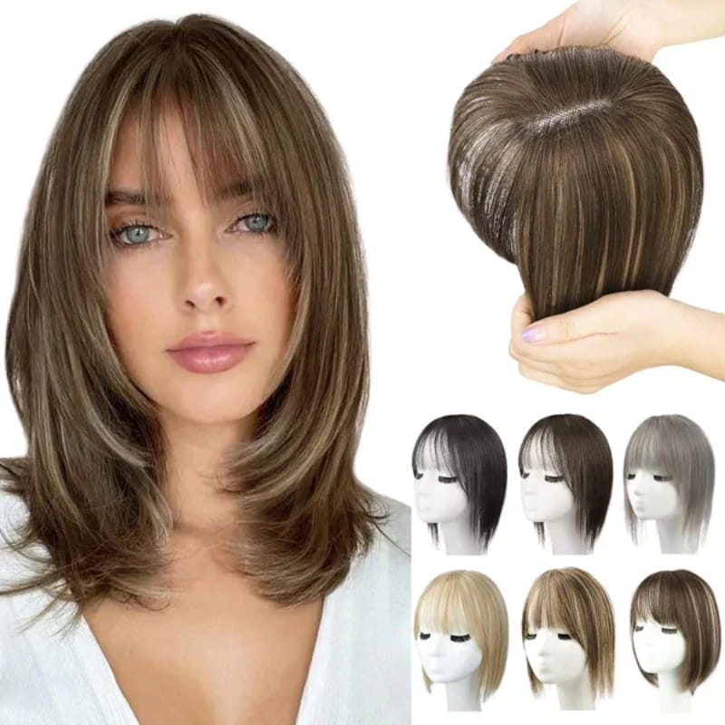 Kalsten | Natural Hairpiece with Bangs for Women