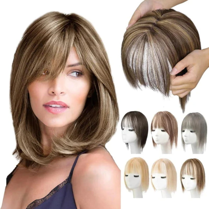 Kalsten | Natural Hairpiece with Bangs for Women
