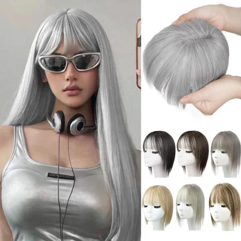Kalsten | Natural Hairpiece with Bangs for Women
