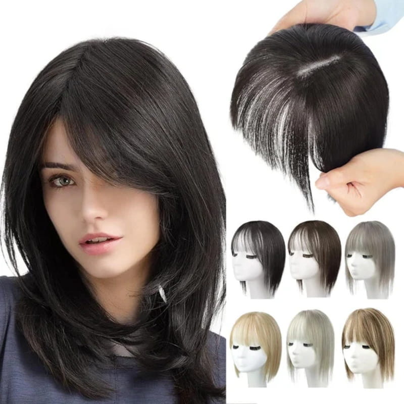 Kalsten | Natural Hairpiece with Bangs for Women