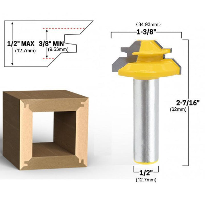 Kalsten | WoodCarver | 45° Miter Bit for Perfect Wood Joints