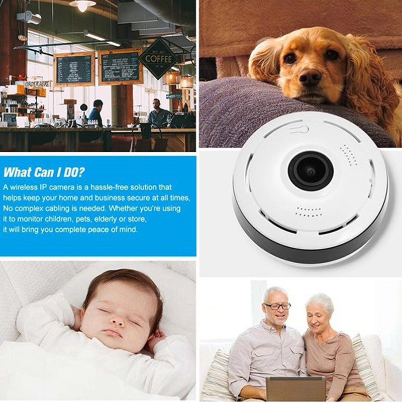360° Wireless Indoor Security Camera