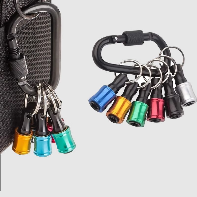 Hex Bit Holder Keychain – 1/4" Screwdriver