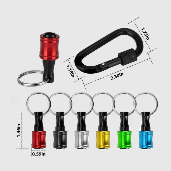 Hex Bit Holder Keychain – 1/4" Screwdriver