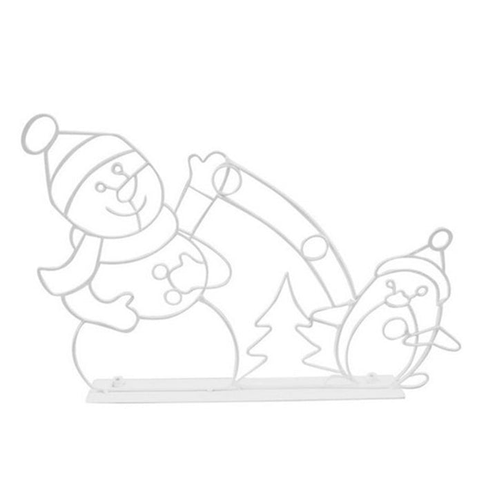 Kalsten | Animated LED Snowball Fight Light | Outdoor Snowman & Penguin Christmas Decor