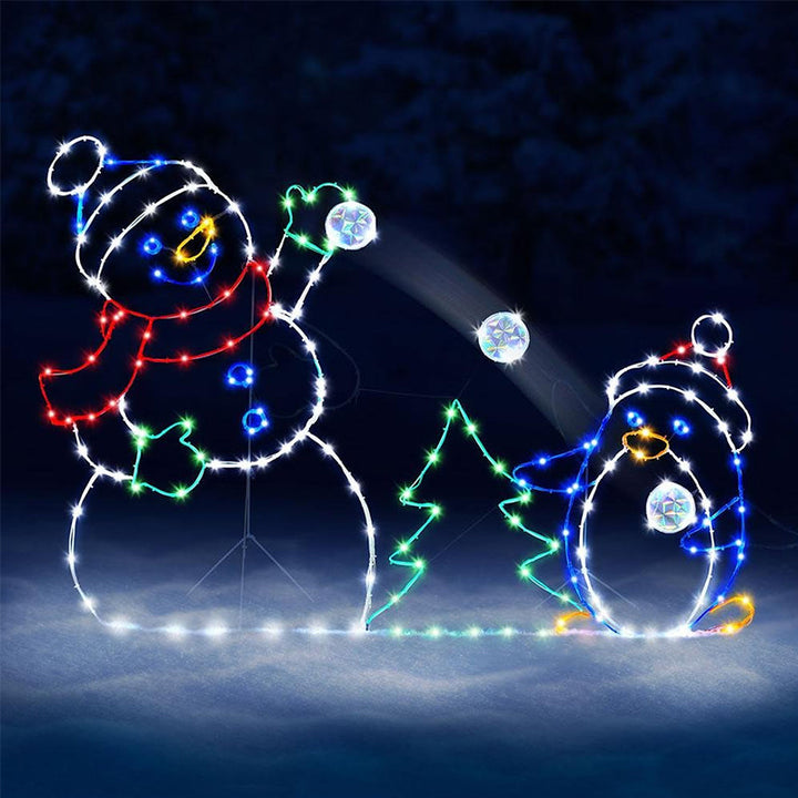 Animated LED Snowball Light