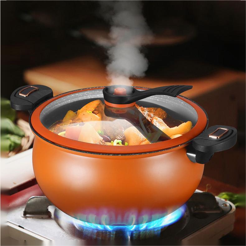 McRib Stone Micro Cooking Pot with Non-Stick Coating | Kalsten
