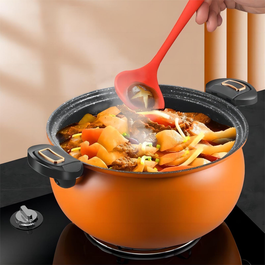McRib Stone Micro Cooking Pot with Non-Stick Coating | Kalsten