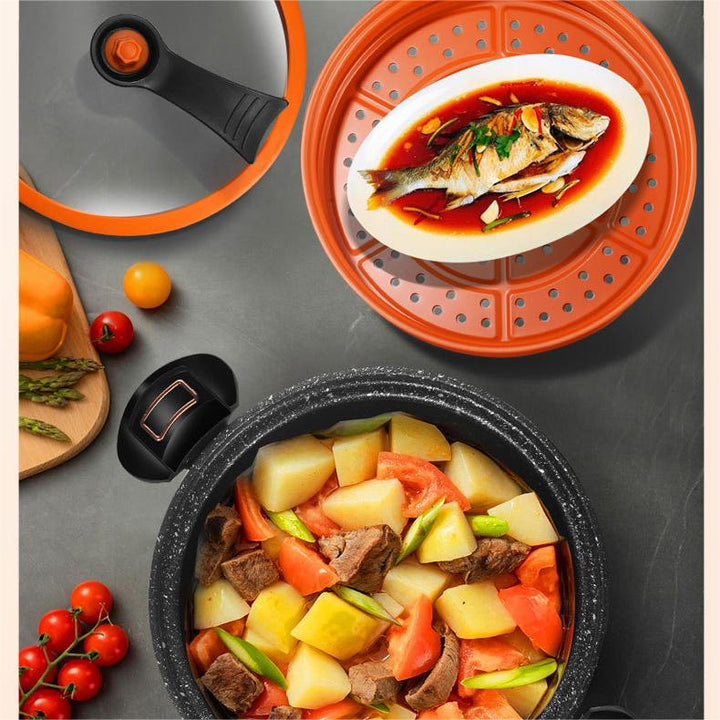 McRib Stone Micro Cooking Pot with Non-Stick Coating | Kalsten
