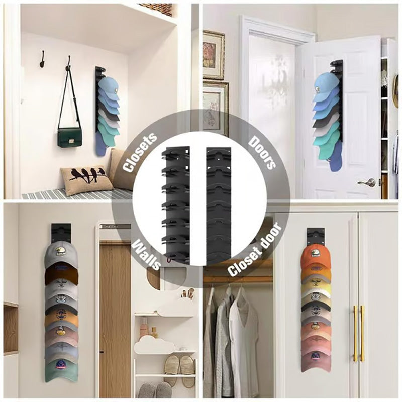 Multi-Layer Hat Organizer for Caps – Dual Mount