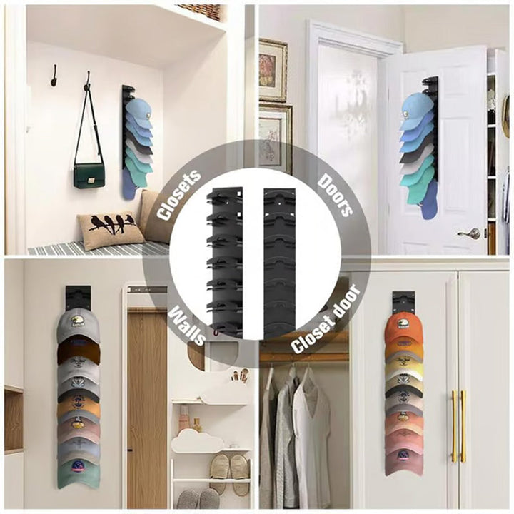 Multi-Layer Hat Organizer for Caps – Dual Mount