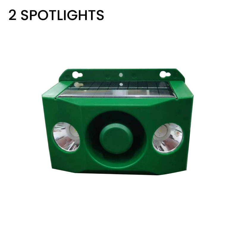 Kalsten | Solar Animal Repellent Device | Flashing LED & Sound Alarm | Outdoor Weather-Resistant