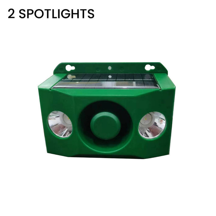 Kalsten | Solar Animal Repellent Device | Flashing LED & Sound Alarm | Outdoor Weather-Resistant