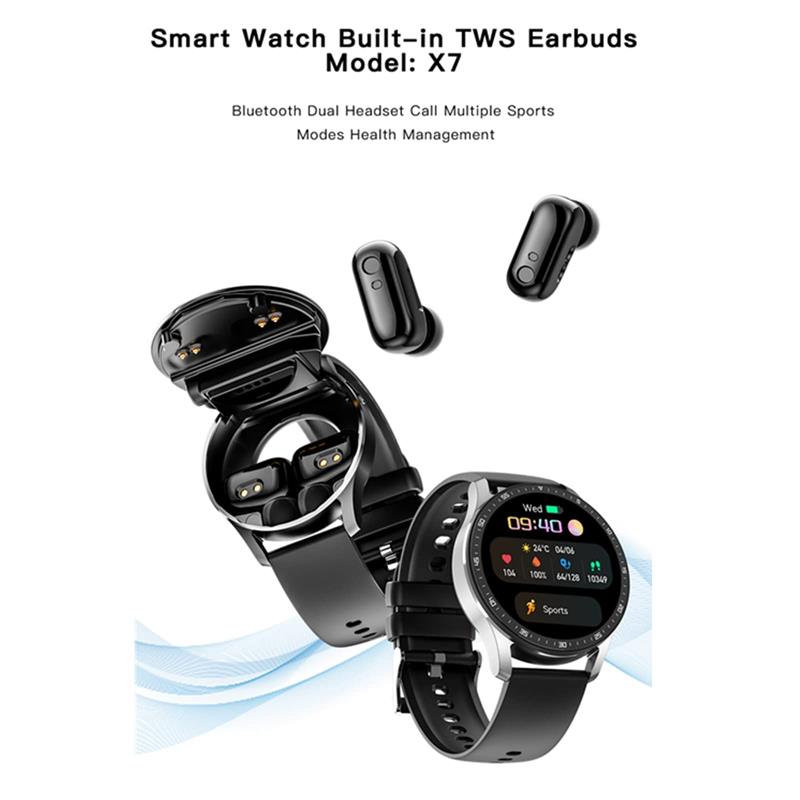 2-in-1 Smartwatch with integrated headphones | Kalsten