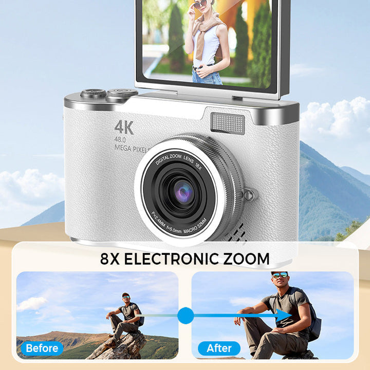 Kalsten | 4K HD Flip-Screen Digital Camera